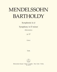 Symphony No.5 in D major Op.107 (Reformation) (Viola)