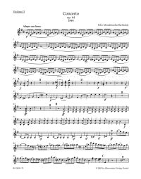 Concerto for Violin in E minor Op.64 (Violin II)