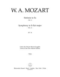 Symphony No.1 in E-flat major (K.16) (Viola)