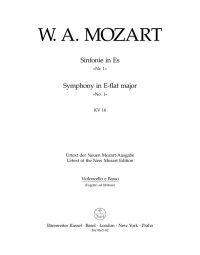 Symphony No.1 in E-flat major (K.16) (Cello/Bass)