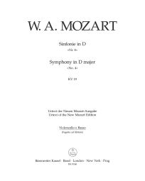 Symphony No.4 in D major (K.19) (Cello/Bass)