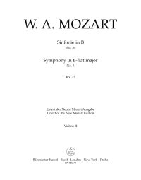 Symphony No.5 in B-flat major (K.22) (Violin II)