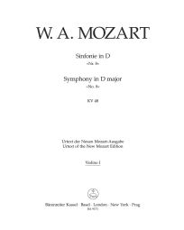 Symphony No.8 in D major (K.48) (Violin I)