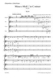 Missa in C minor (K.427) (Great Mass in C minor) (Choral Score)