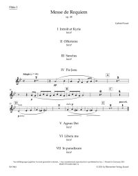 Requiem Op.48 (full orchestral version 1900) (Wind Set)