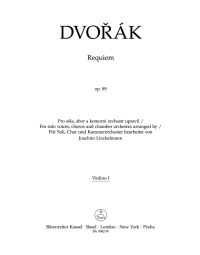 Requiem Op.89 (B.165) (Chamber version) (Violin I)