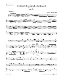 Cantata No.106 Gottes Zeit ist die allerbeste Zeit "Actus tragicus" (BWV 106) (Cello/Bass)