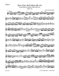 Cantata No.130 Herr Gott, dich loben alle wir (BWV 130) (Violin I)
