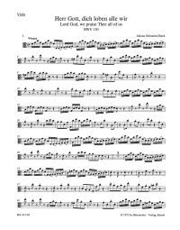 Cantata No.130 Herr Gott, dich loben alle wir (BWV 130) (Viola)