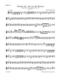 Cantata No.140 Wachet auf, ruft uns die Stimme (BWV 140) (Violin II)
