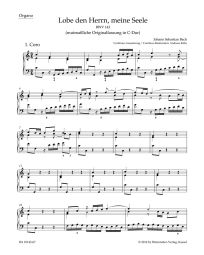 Cantata No.143 Lobe den Herrn, meine Seele (BWV 143) (Organ)