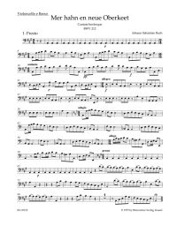 Cantata No. 212: Mer Hahn En Neue Oberkeet (BWV 212) (Peasant Cantata) (Cello/Bass)