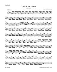 Zadok the Priest (HWV 258) Coronation Anthem (Violin I)