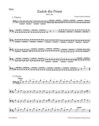 Zadok the Priest (HWV 258) Coronation Anthem (Cello/Bass)