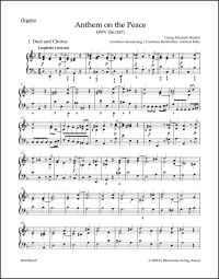 Anthem on the Peace HWV 266 (267) (Organ)