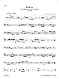 Utrecht Jubilate (HWV 279) ( Cello/Bass)