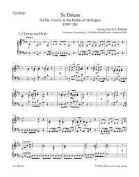 Dettinger Te Deum (HWV 283) (Organ)