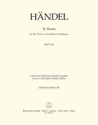 Dettinger Te Deum (HWV 283) (Violin II)