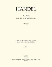 Dettinger Te Deum (HWV 283) (Viola)