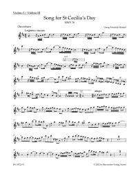 Song for St Cecilia's Day (HWV 76) (Violin I)