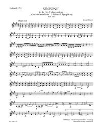 Symphony No.45 in F-sharp minor (Farewell) (Hob. I:45) (Violin II)
