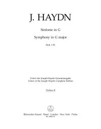 Symphony No.81 in G major (Hob.I:81) (Violin II)