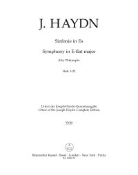 Symphony No.22 in E-flat major (The Philosopher) (Hob.I:22) (Viola)