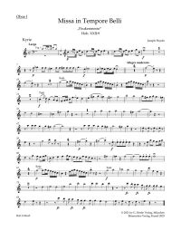 Missa in Tempore Belli (Hob.XXII:9) (Mass in Time of War) (Wind Set)