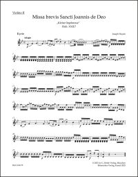 Missa brevis Sancti Joannis de Deo (Little Organ Mass) (Hob.XXII:7) (Violin II)