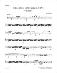 Missa brevis Sancti Joannis de Deo (Little Organ Mass) (Hob.XXII:7) (Cello/Bass)