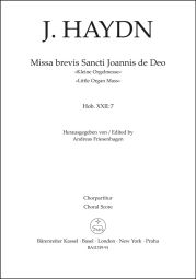 Missa brevis Sancti Joannis de Deo (Little Organ Mass) (Hob.XXII:7) (Choral Score)