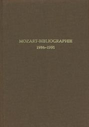 Mozart Bibliographie 1986-91