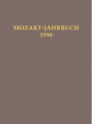 Mozart Jahrbuch 1998