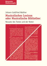 Musikalisches Lexikon Study Editionn
