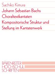 Die Choraltextkantaten J.S. Bach