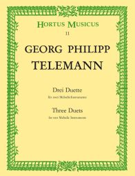 Three Duets for two Melodic Instruments from TWV 40 (Playing Score)