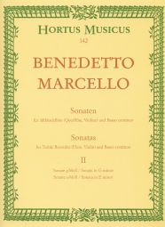 Sonatas for Treble Recorder (Flute, Violin) and Basso continuo Op.2 Volume II (Score & Parts)