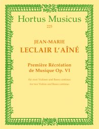 Premiere Recreation de Musique, Op.6