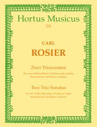 Two Trio Sonatas for two Treble Recorders (Violins) and Basso continuo