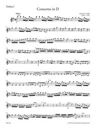 Concerto for Flute in D major RV783 (Violin I)