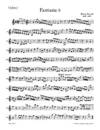 Fantasias for Strings Part I: Nos 1-7 (Violin I, Soprano viola da gamba)