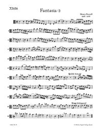 Fantasias for Strings Part I: Nos 1-7 (Viola, Tenor viola da gamba)