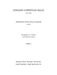 Sinfonia, Op.6, No. 3 in E-flat (Violin I)