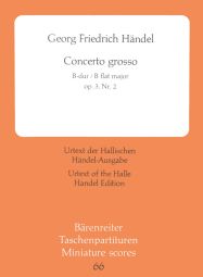 Concerto grosso in B-flat major Op.3/2 (HWV 313) (Study Score)