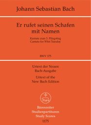 Cantata No.175 Er rufet seinen Schafen mit Namen (BWV 175) (Study Score)