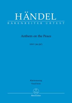 Anthem on the Peace HWV 266 (267) (Vocal Score)