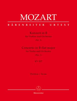 Concerto for Violin No.1 in B-flat major (K.207) (Full Score)