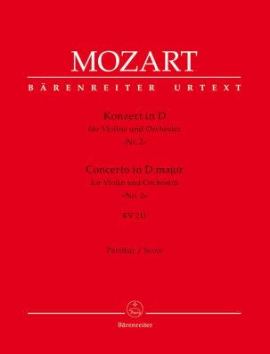Concerto for Violin No.2 in D major (K.211) (Full Score)