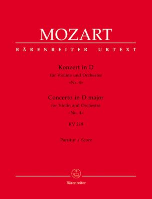 Concerto for Violin No.4 in D major (K.218) (Full Score)