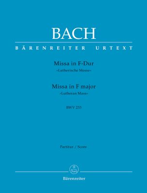 Mass in F major (BWV 233) Lutheran Mass 1 (Full Score, paperback)